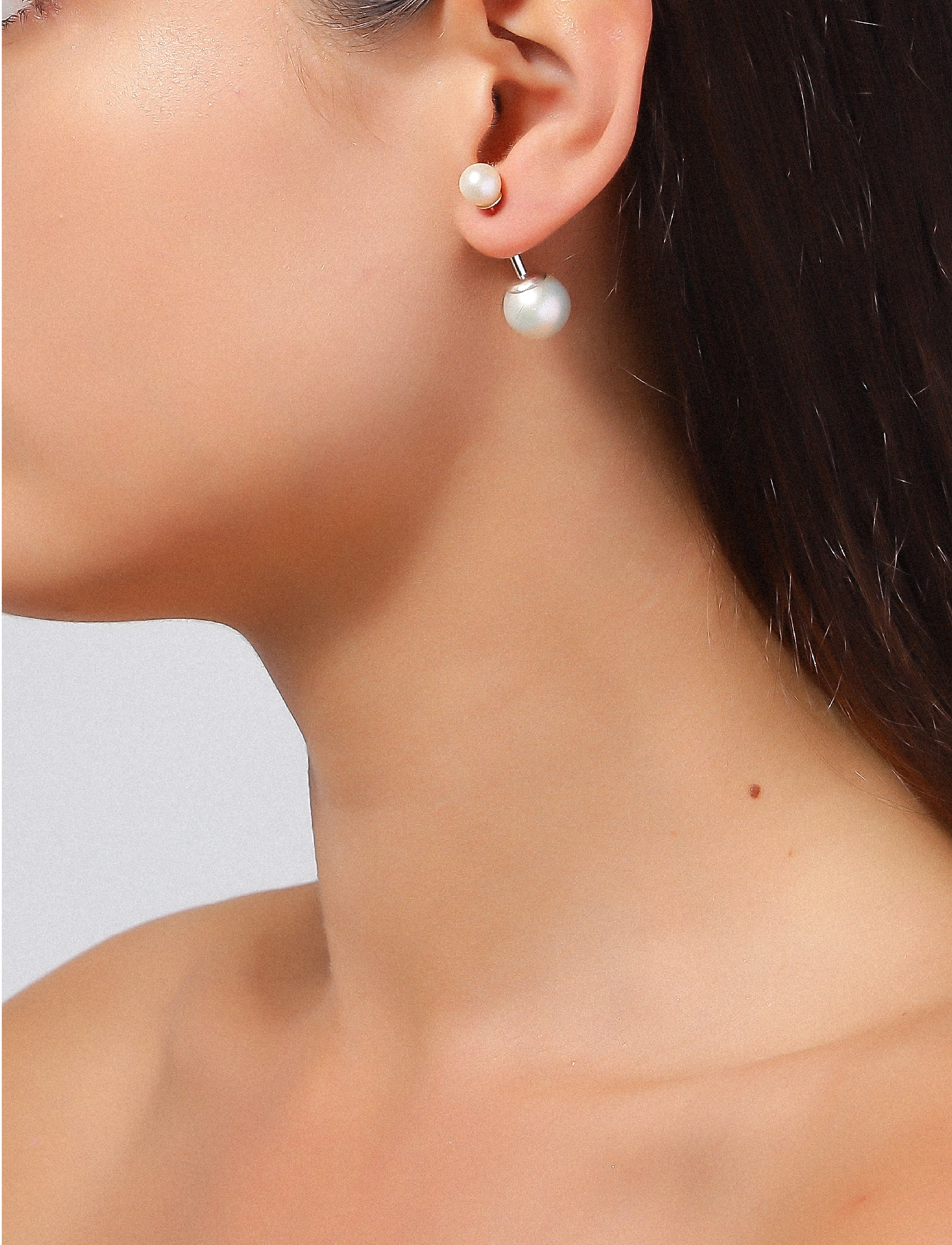 Jane Koenig - Pearl Earring - silver - 1