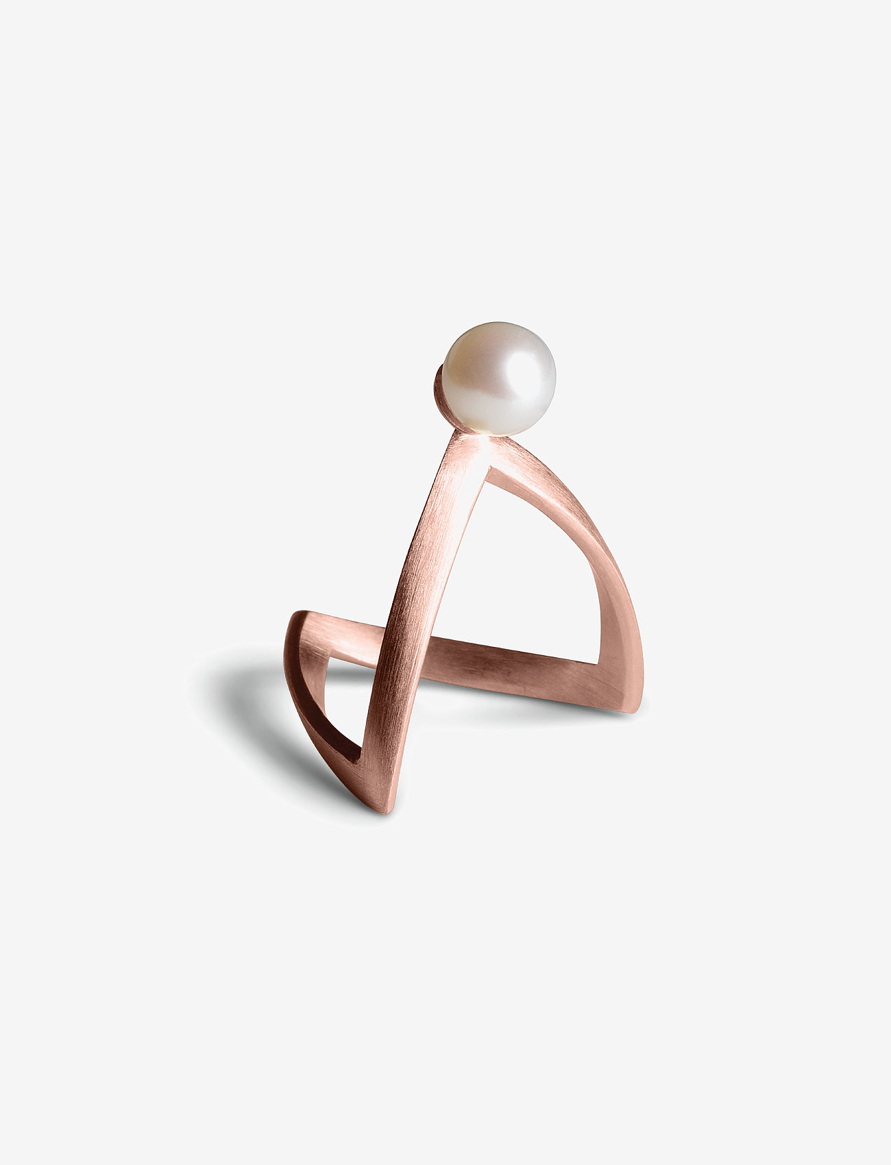Jane Koenig - Pearl V Ring - party wear at outlet prices - rose-gold - 0