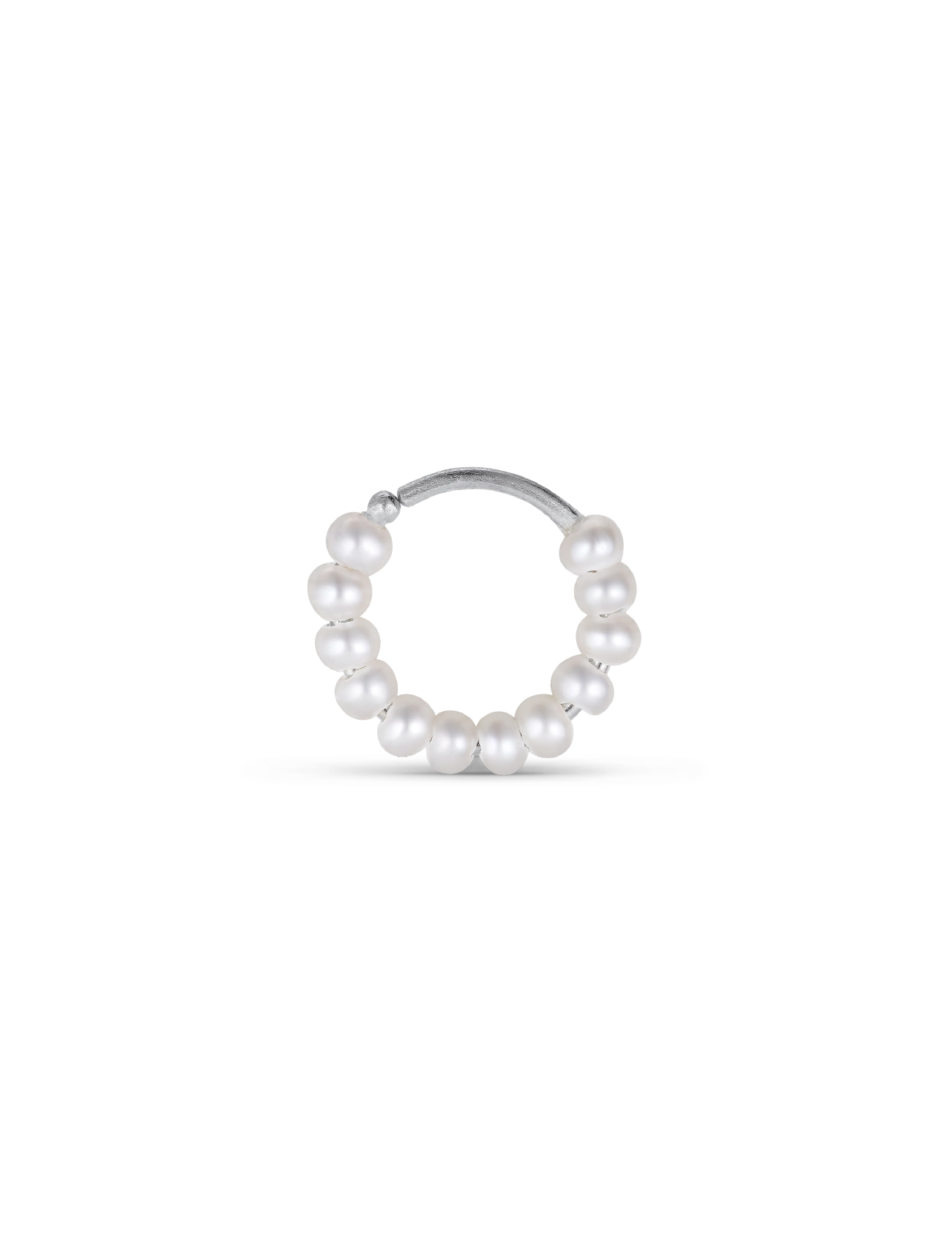Jane Koenig Row Pearl Twist Earring, One Size, Earrings, Silber - Ear Cuffs, Frauen