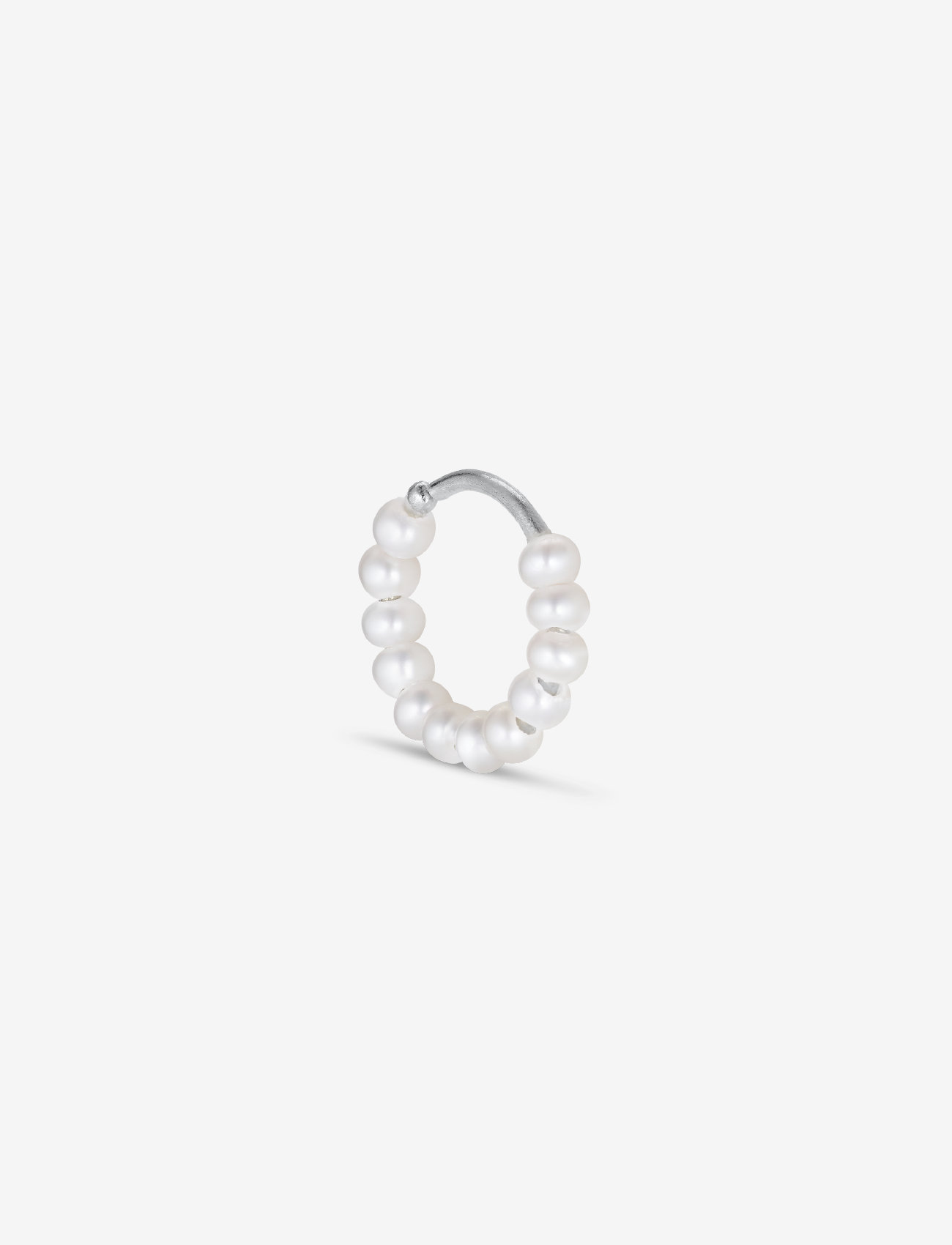 Jane Koenig - ROW PEARL TWIST EARRING - perleøreringe - silver - 1