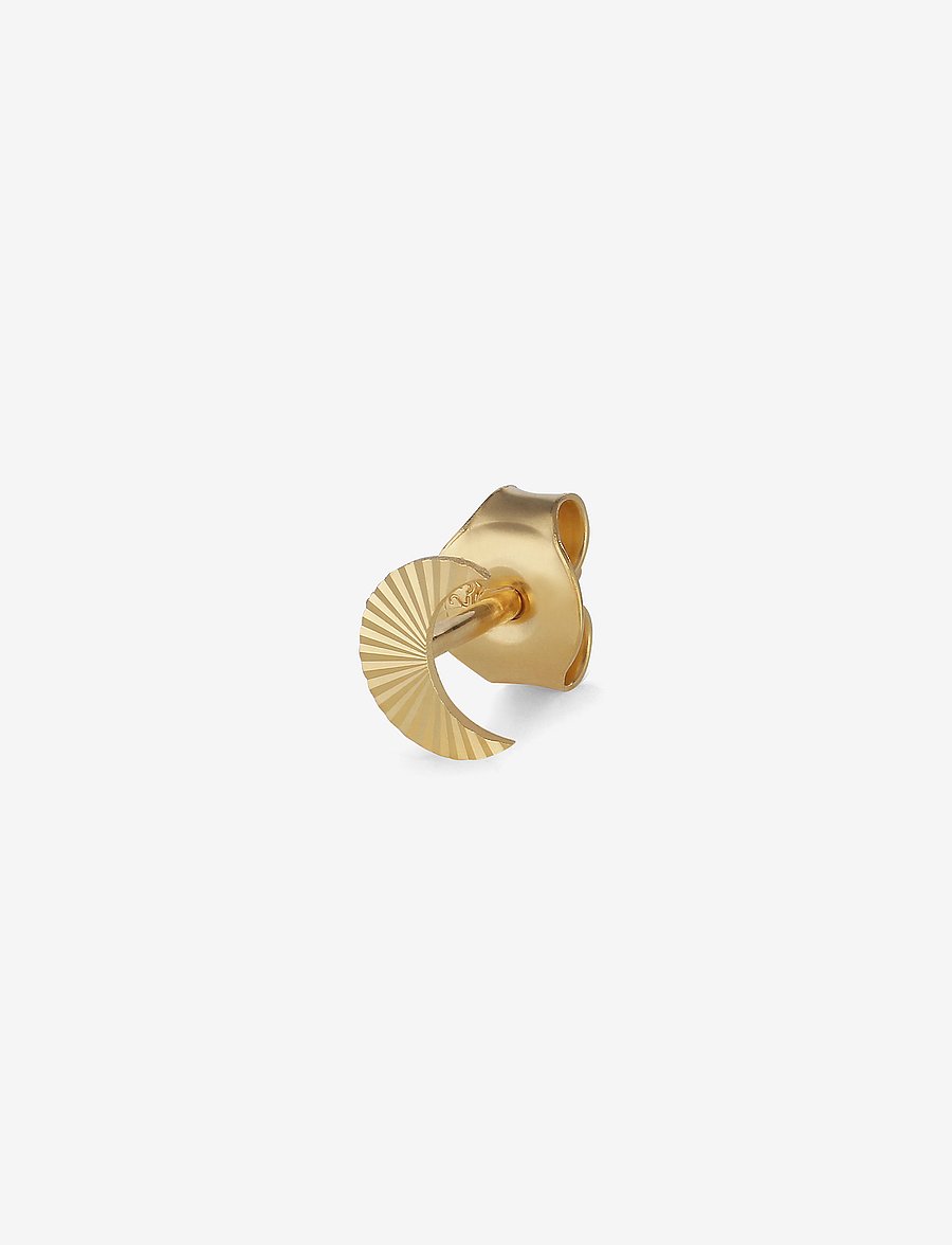 Jane Koenig - ReflectionHalfmoonStud - einzelner ohrring - gold - 1