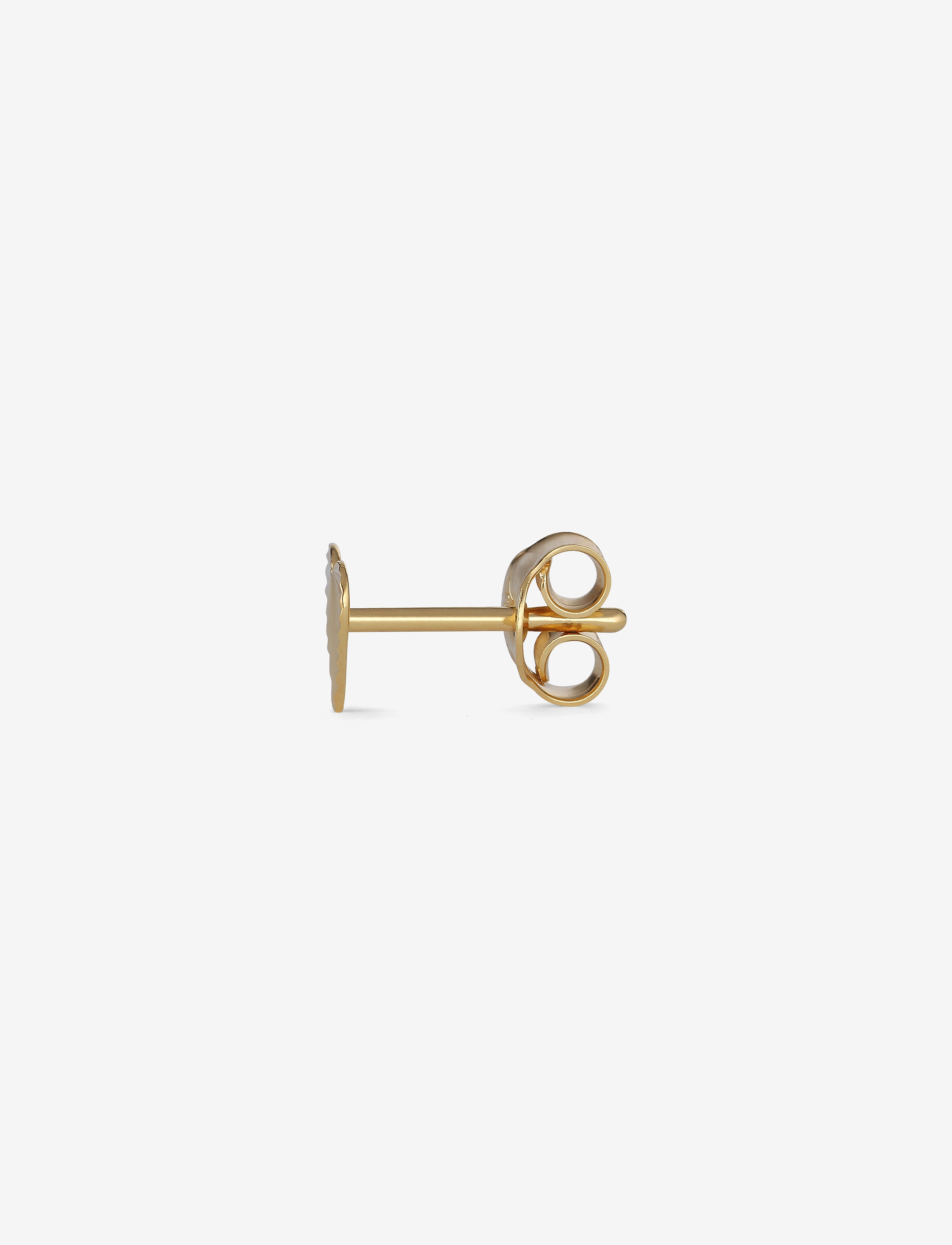 Jane Koenig - ReflectionHeartStud - einzelner ohrring - gold - 2
