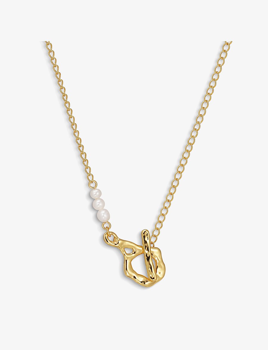 Jane Koenig - Space Mary Necklace - perlenketten - gold - 0