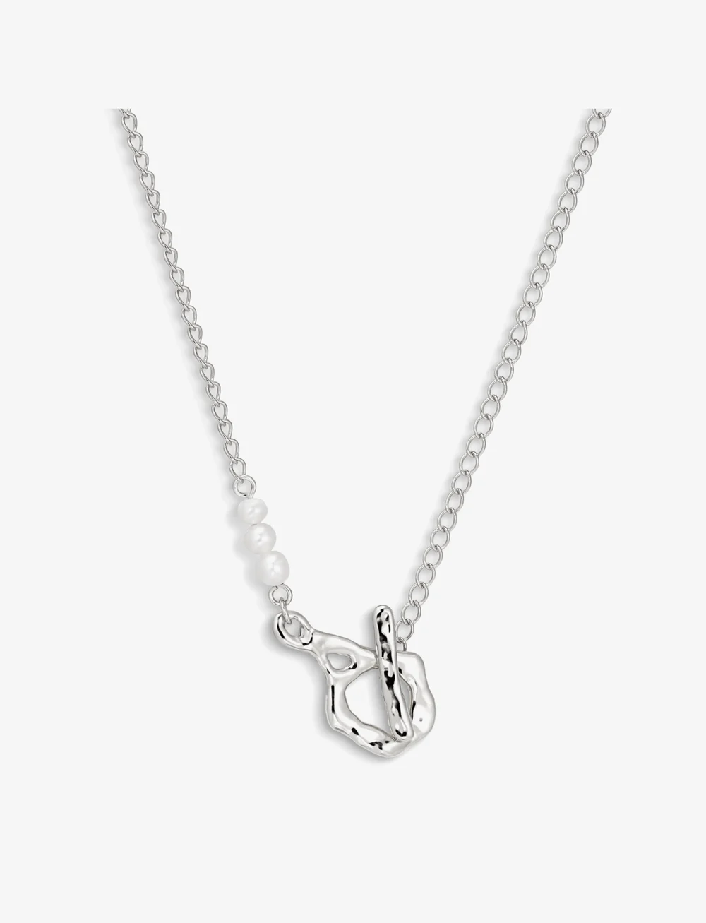 Jane Koenig - Space Mary Necklace - perlenketten - silver - 0