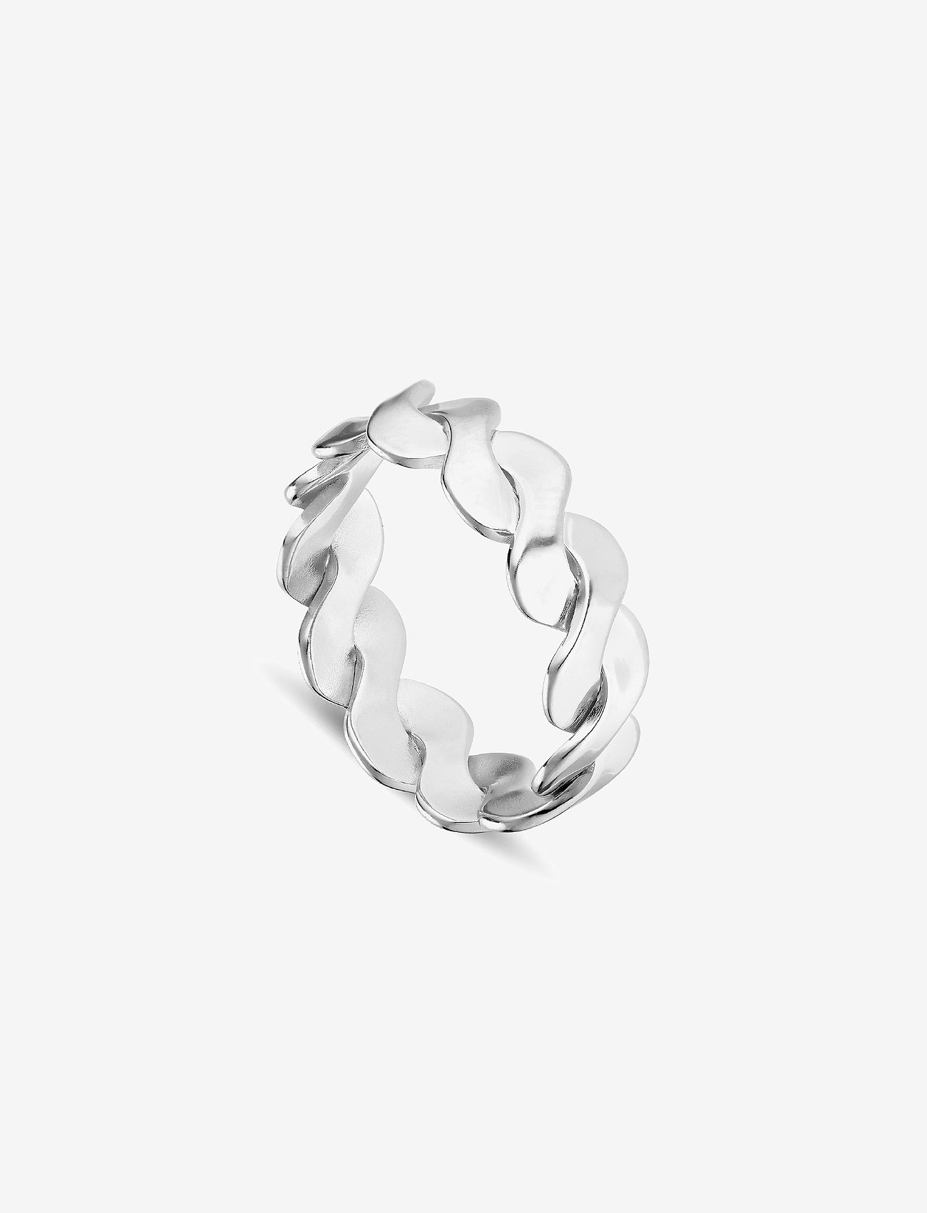 Jane Koenig - Small Wavy Ring - ballīšu apģērbs par outlet cenām - silver - 0