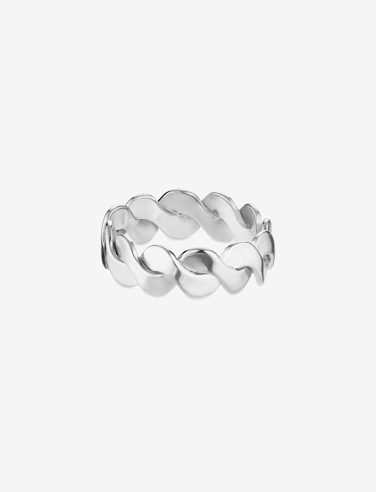Jane Koenig - Small Wavy Ring - festtøj til outletpriser - silver - 1