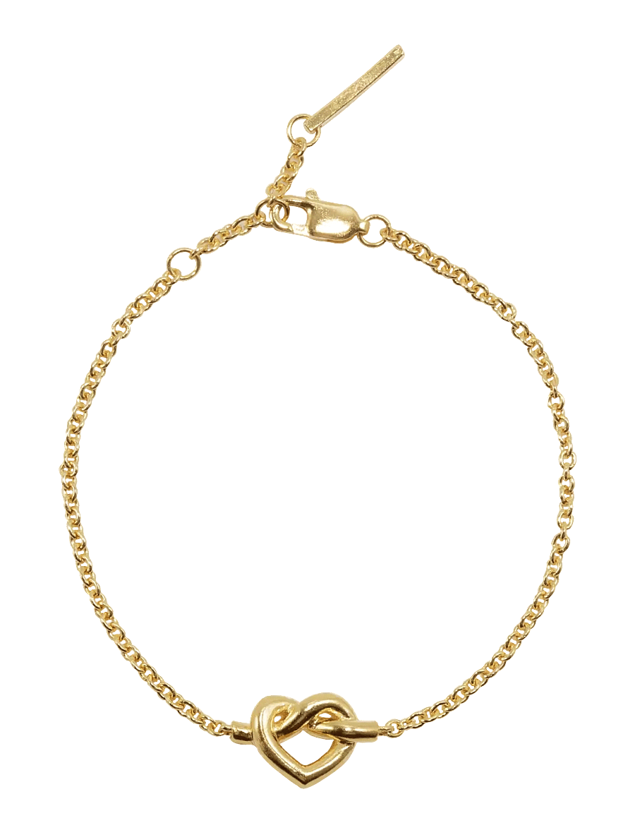 Jane Koenig - Tied Heart Bracelet - 18 carat goldplating - 1