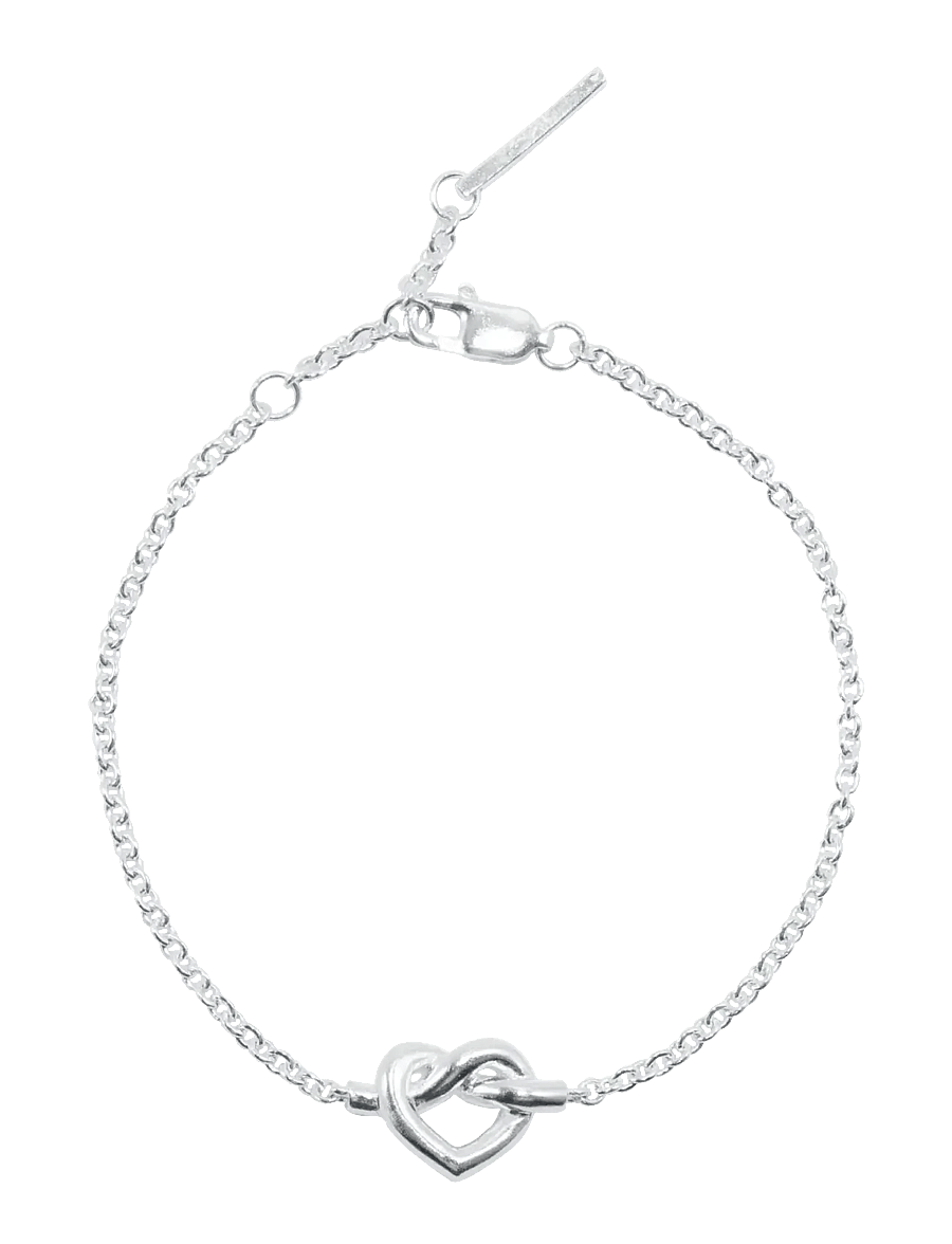 Jane Koenig - Tied Heart Bracelet - sterlingsilver - 1