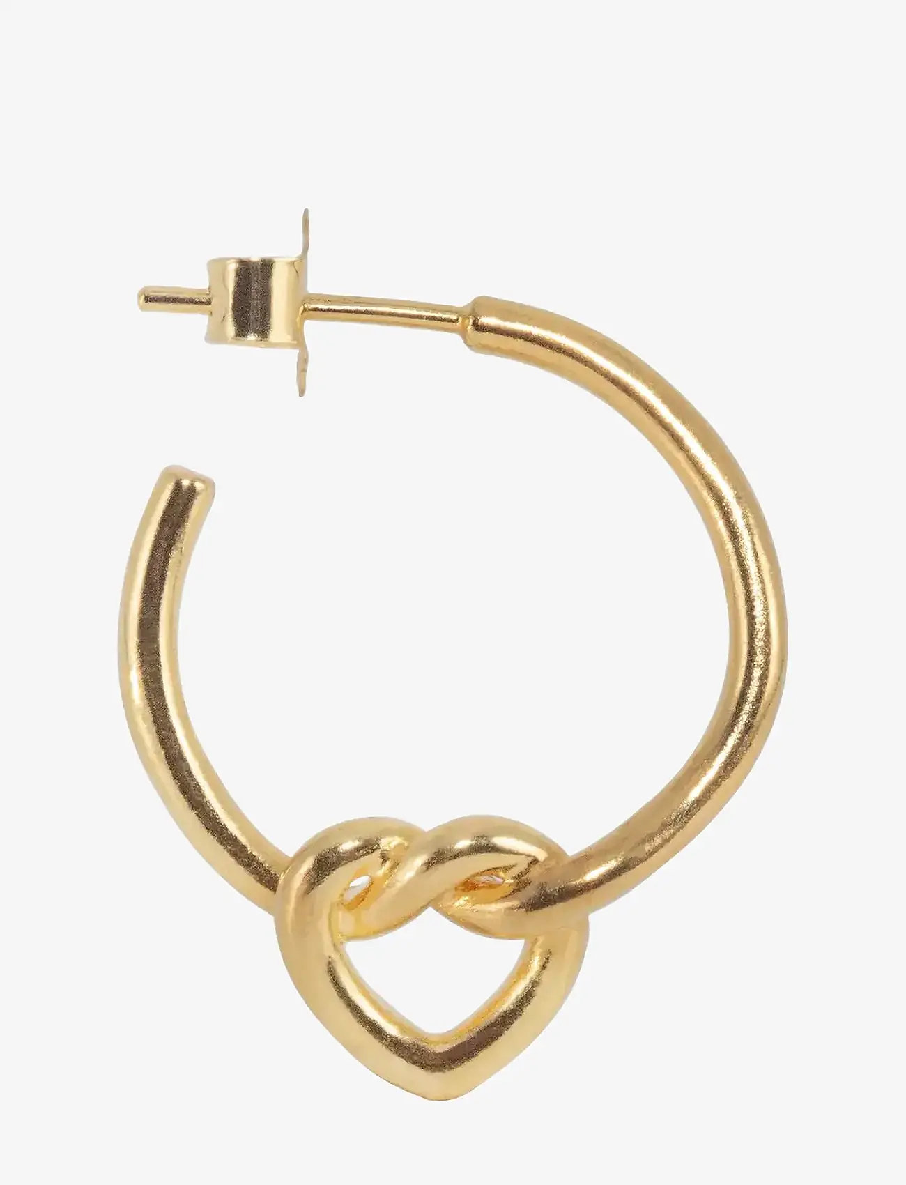Jane Koenig - Tied Heart Hoop - 18 carat goldplating - 1