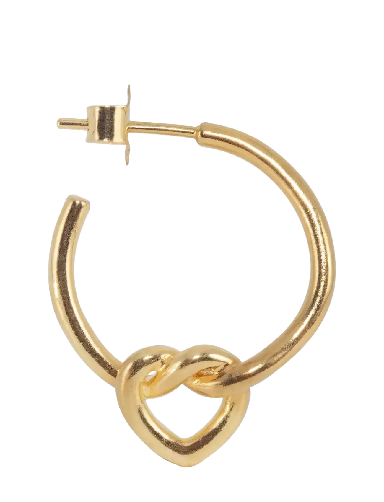 Jane Koenig Tied Heart Hoop - Modetrends - 18 CARAT GOLDPLATING / gold
