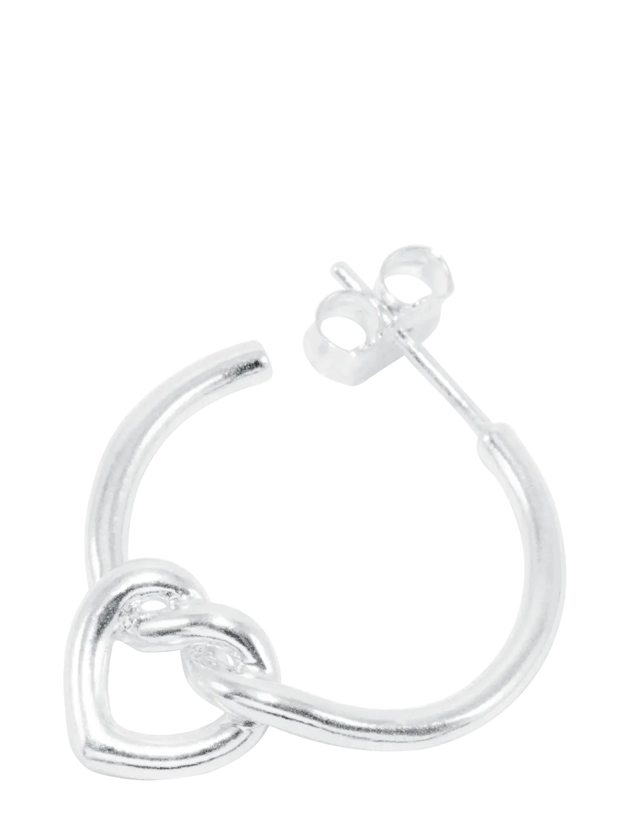 Jane Koenig - Tied Heart Hoop - sterlingsilver - 2
