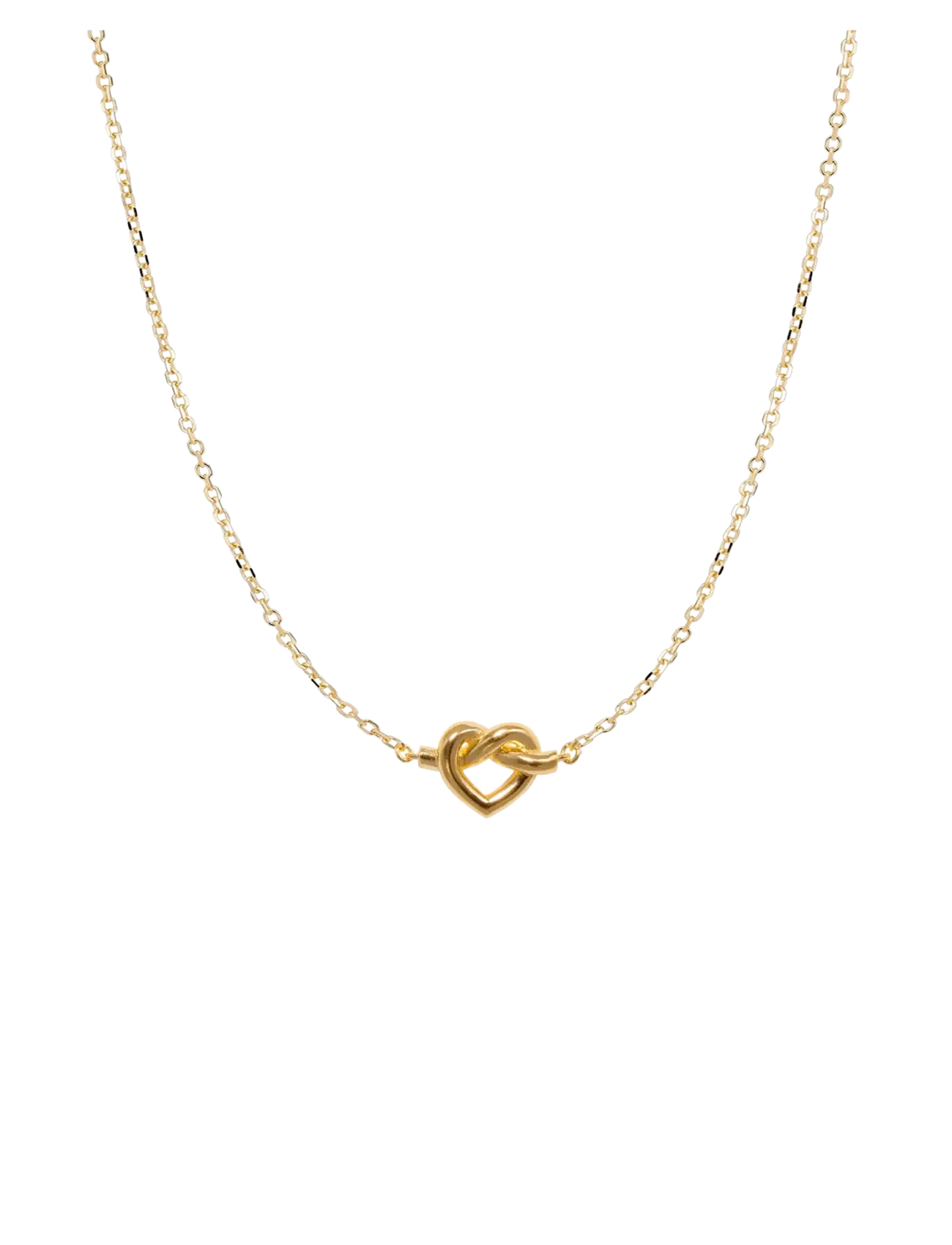 Tied Heart Necklace - 18 CARAT GOLDPLATING