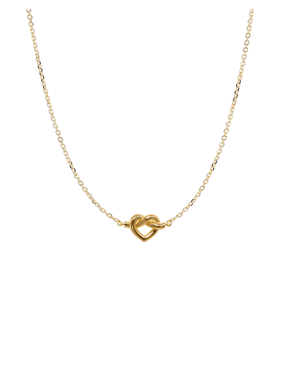 Jane Koenig - Tied Heart Necklace - 18 carat goldplating - 0