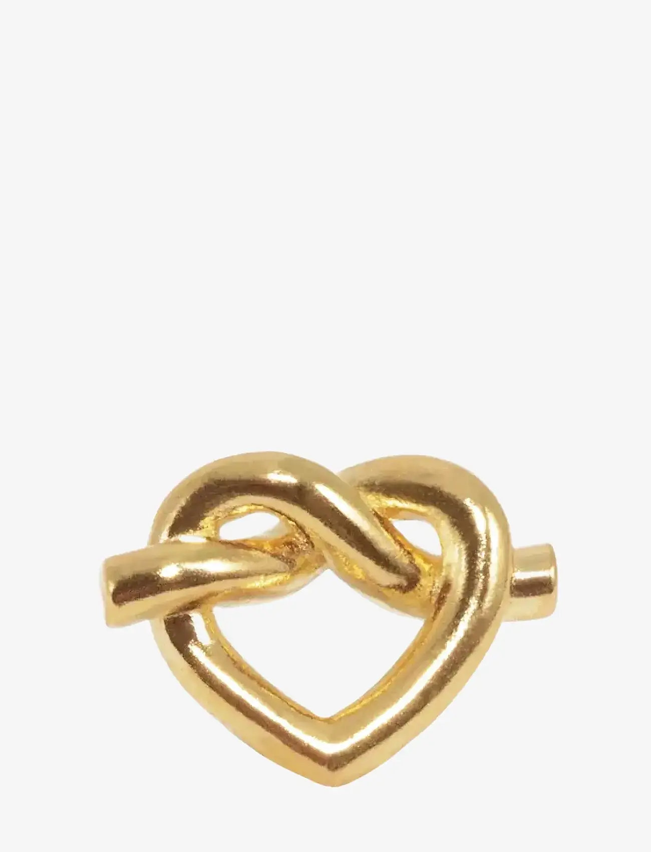 Jane Koenig - Tied Heart Stud - studs örhängen - 18 carat goldplating - 0