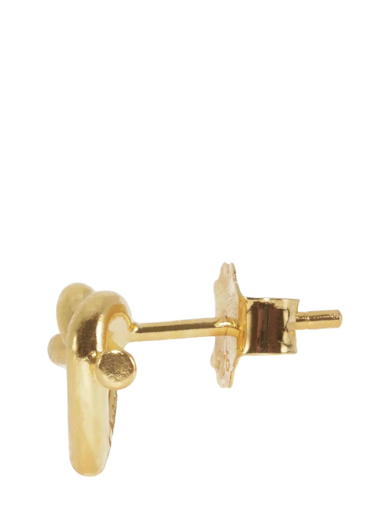 Jane Koenig - Tied Heart Stud - Ørestikker - 18 carat goldplating - 2