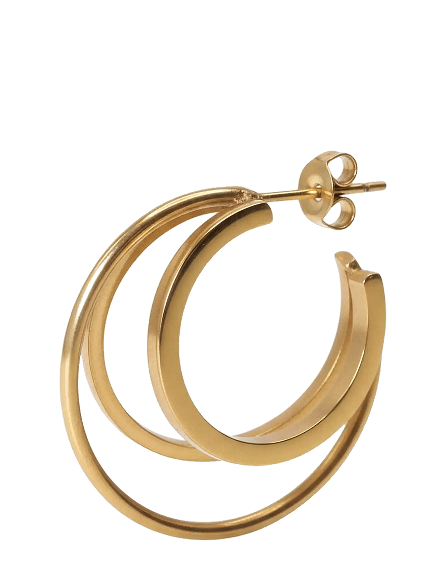Jane Koenig - Triple Olympia Hoop - kreolen - gold - 1