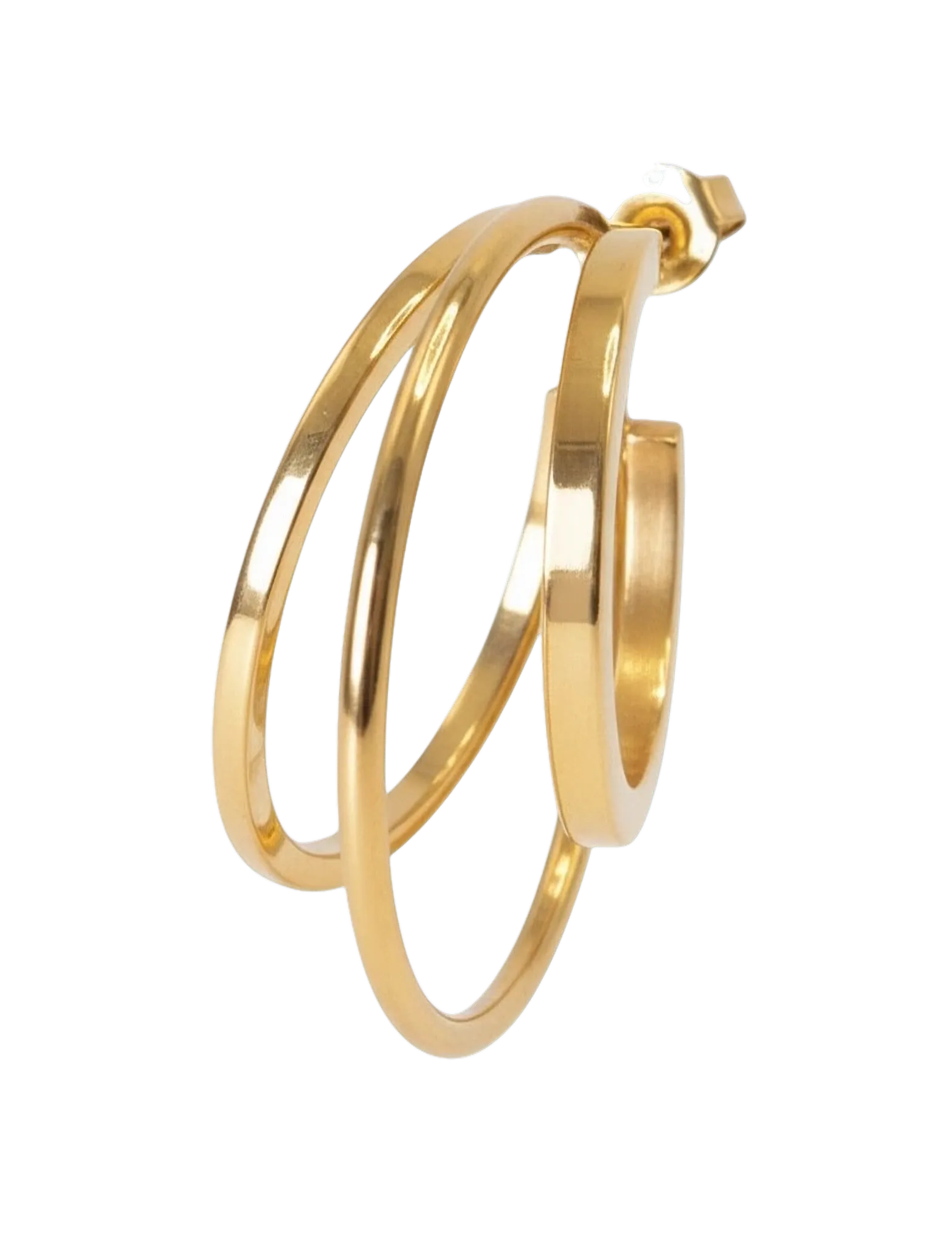 Jane Koenig - Triple Olympia Hoop - kreolen - gold - 2