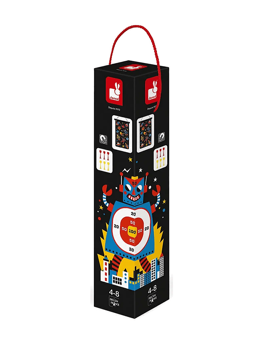 Janod - Janod - Magnetic Dart Game - Robots - aktive spiele - multi - 0