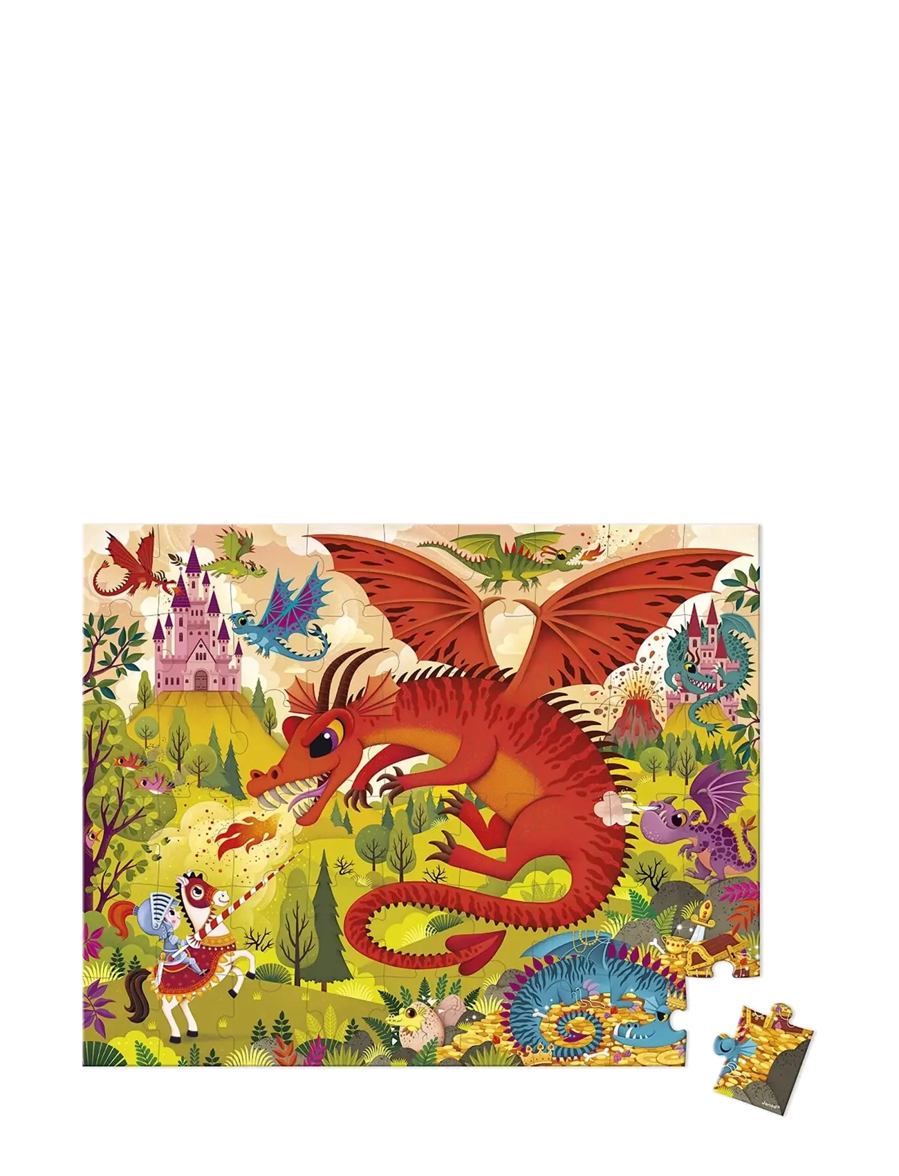 Janod - Janod - Kingdom Of Dragons Puzzle - 54 Pcs - pädagogische rätsel - multi - 1