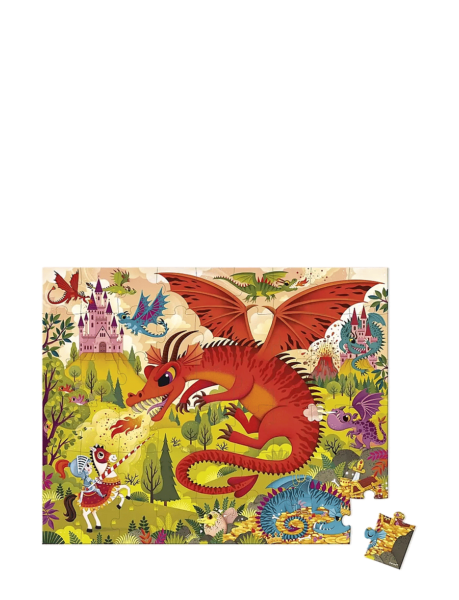 Janod - Janod - Kingdom Of Dragons Puzzle - 54 Pcs - pädagogische rätsel - multi - 1