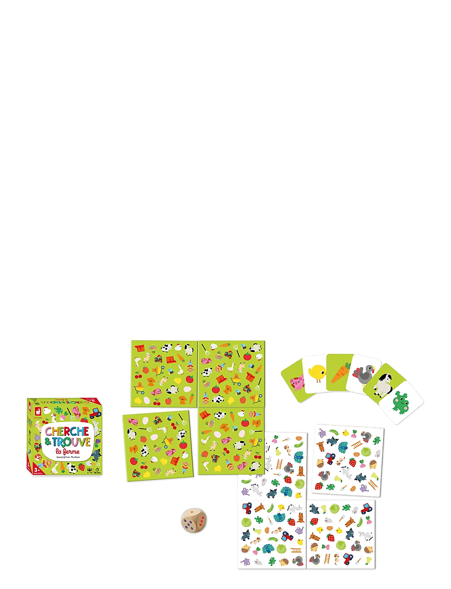 Janod - Seek & Find - The Farm - pädagogische spiele - mulit - 3