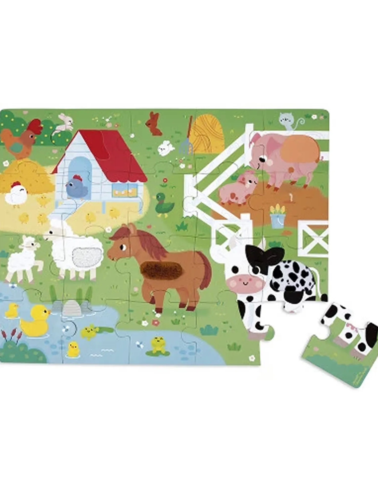 Janod - Janod - Farm Tactile Puzzle - pädagogische rätsel - multi - 2