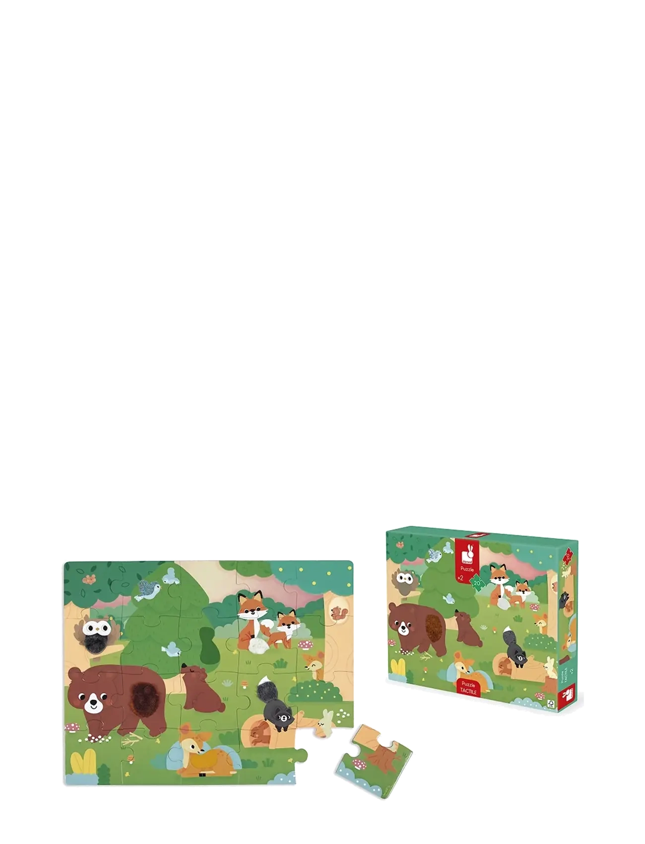 Janod - Janod - Forest Tactile Puzzle - pädagogische rätsel - multi - 2