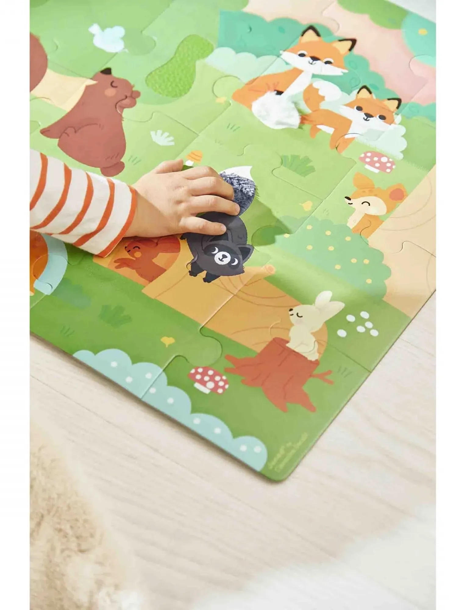 Janod - Forest Tactile Puzzle,,,Mehrfarbig/gemustert Gr.ONE SIZE