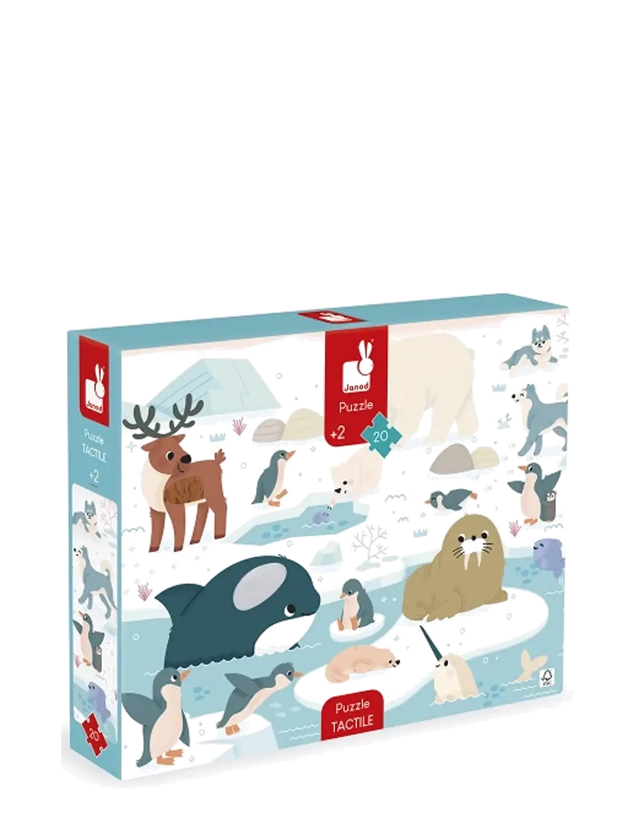 Janod Janod - Polar Regions Tactile Puzzle - Neuheiten - MULTI / multi