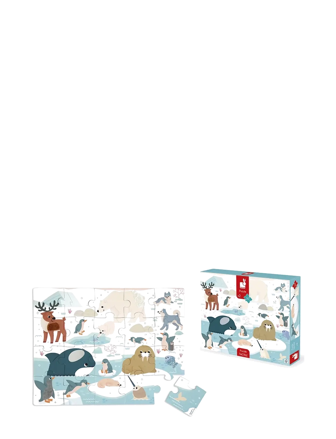 Janod - Janod - Polar Regions Tactile Puzzle - pädagogische rätsel - multi - 1