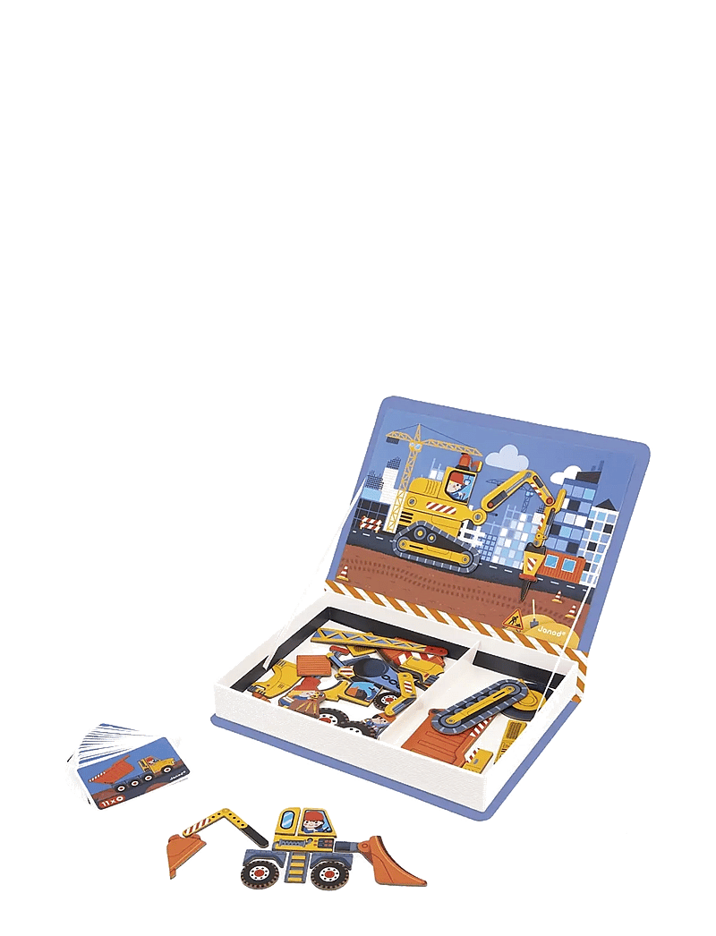 Janod - Magneti'Book Construction - kubbasett - mulit - 2