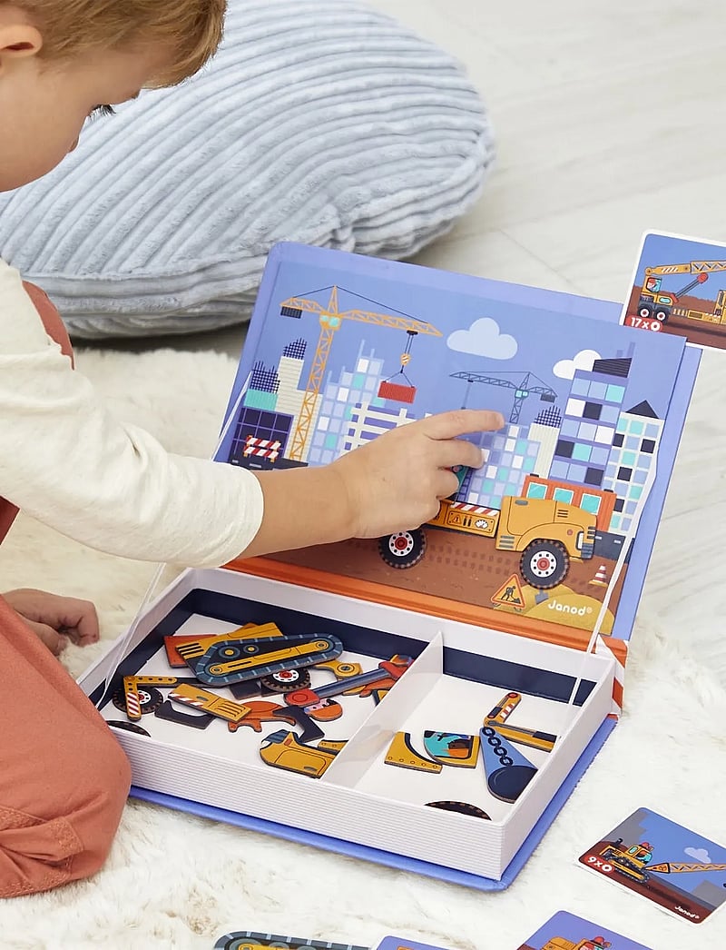 Janod - Magneti'Book Construction - kubbasett - mulit - 4