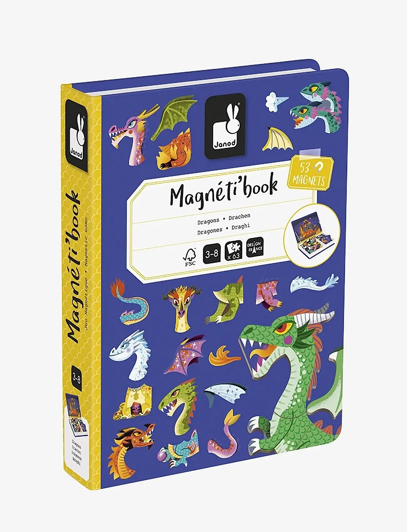 Janod - Magneti'Book Dragons - bastelset - mulit - 1