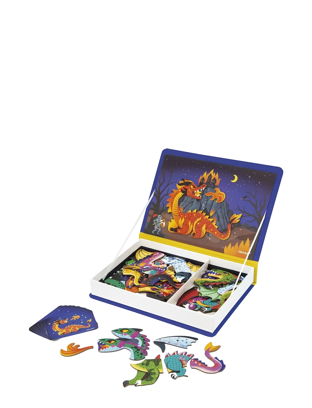 Janod - Magneti'Book Dragons - craft sets - mulit - 2