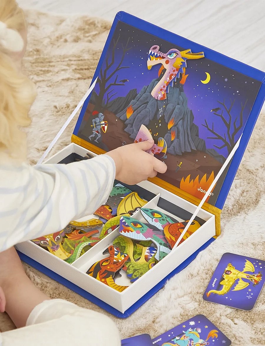 Janod - Magneti'Book Dragons - bastelset - mulit - 4