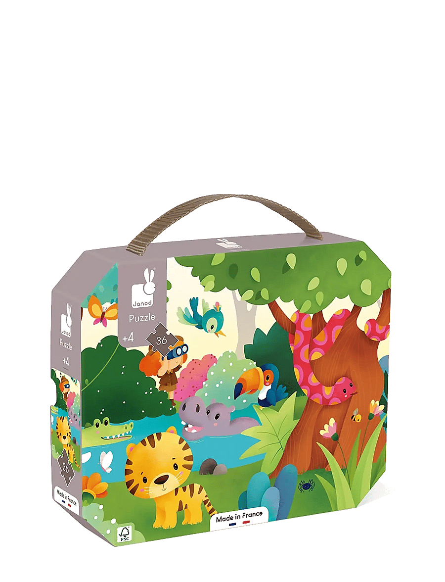 Janod - Janod - Wild Animals Puzzle - 36 Pcs - klassische puzzles - multi - 0