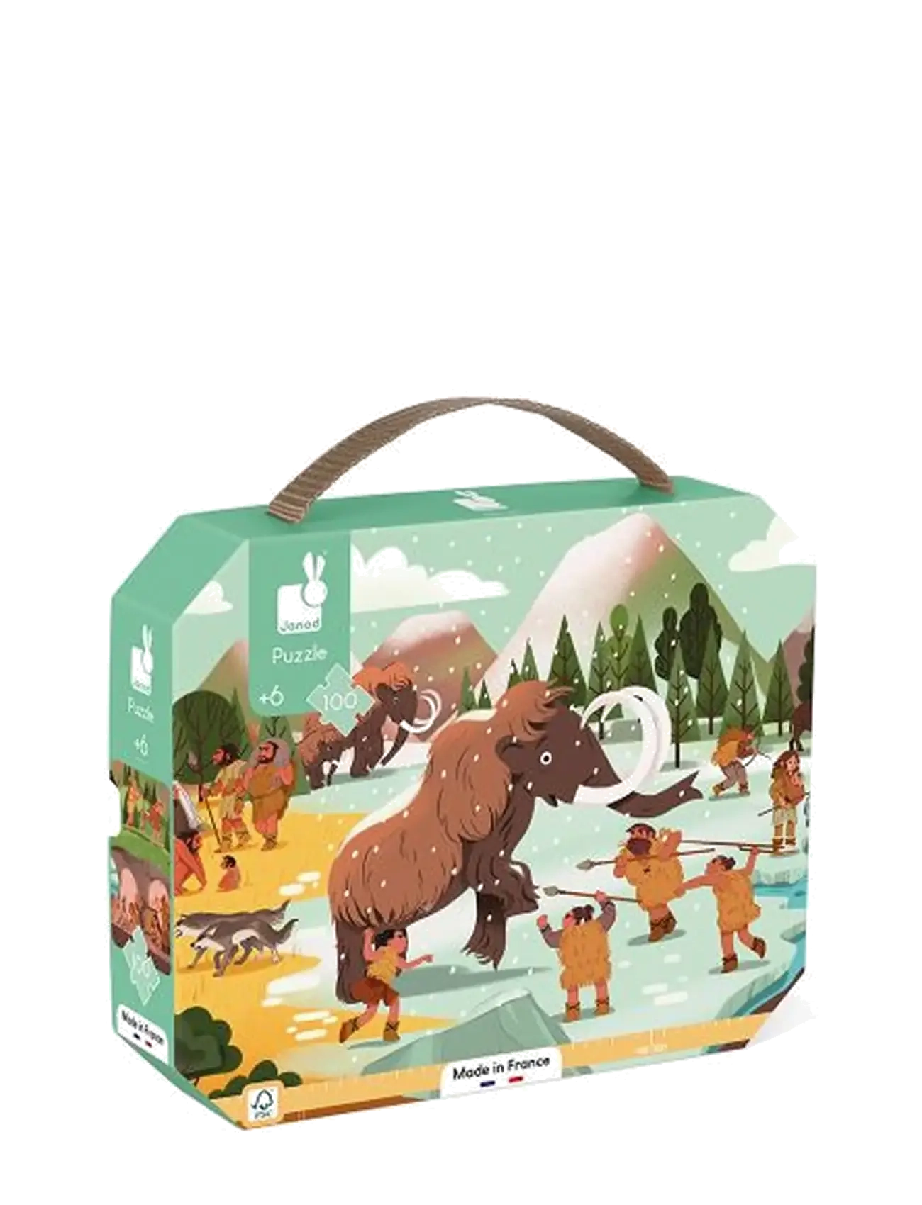 Janod Janod - Prehistory Frieze Puzzle - 100 Pcs - Neuheiten - MULTI / multi
