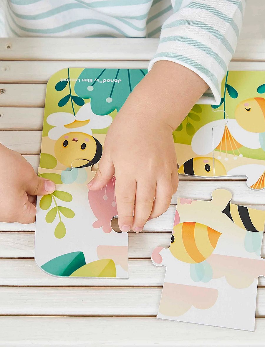 Janod - Janod - Pure- 4 Puzzles (6-9-12-16 Pcs) - pädagogische rätsel - multi - 3