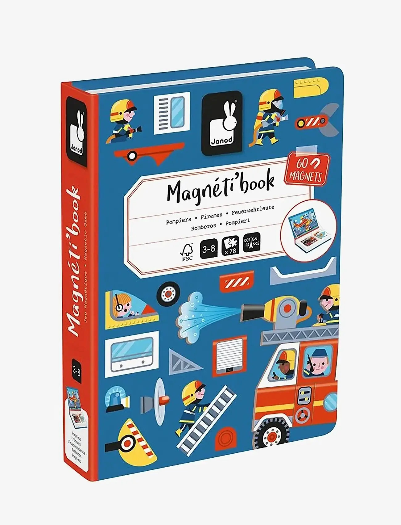 Janod - Magneti'Book - Firefighter - spiel-sets - mulit - 1
