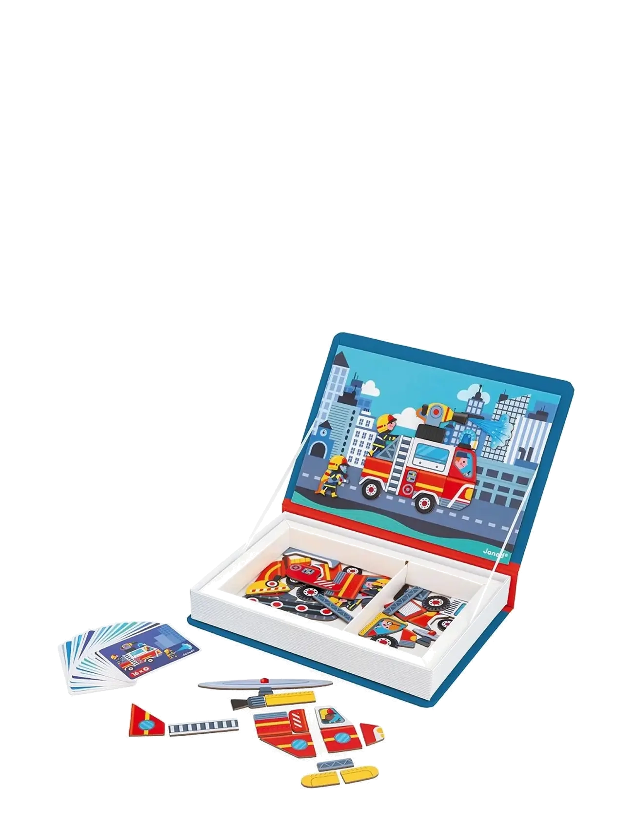 Janod - Magneti'Book - Firefighter - play sets - mulit - 2