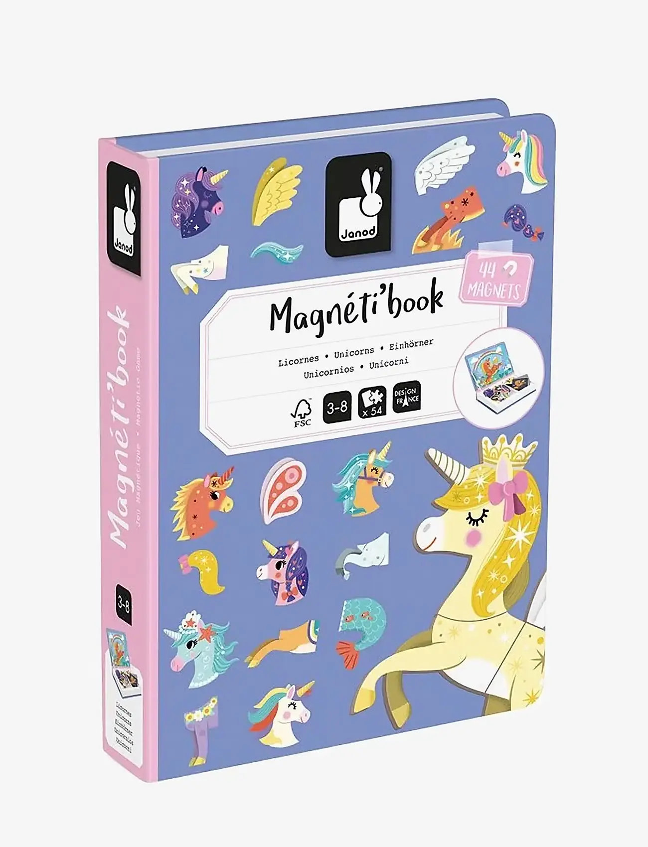 Janod - Magneti'Book - Unicorn - play sets - mulit - 1