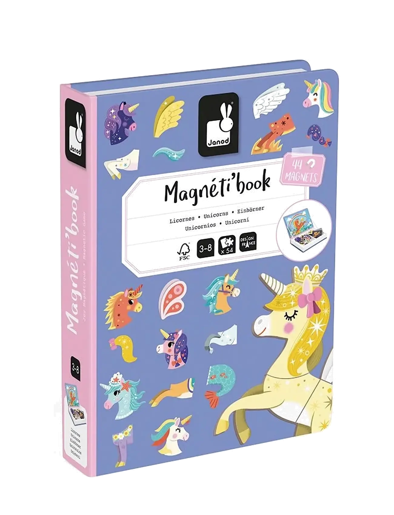 Janod Magneti'Book - Unicorn - Neuheiten - MULIT / blue