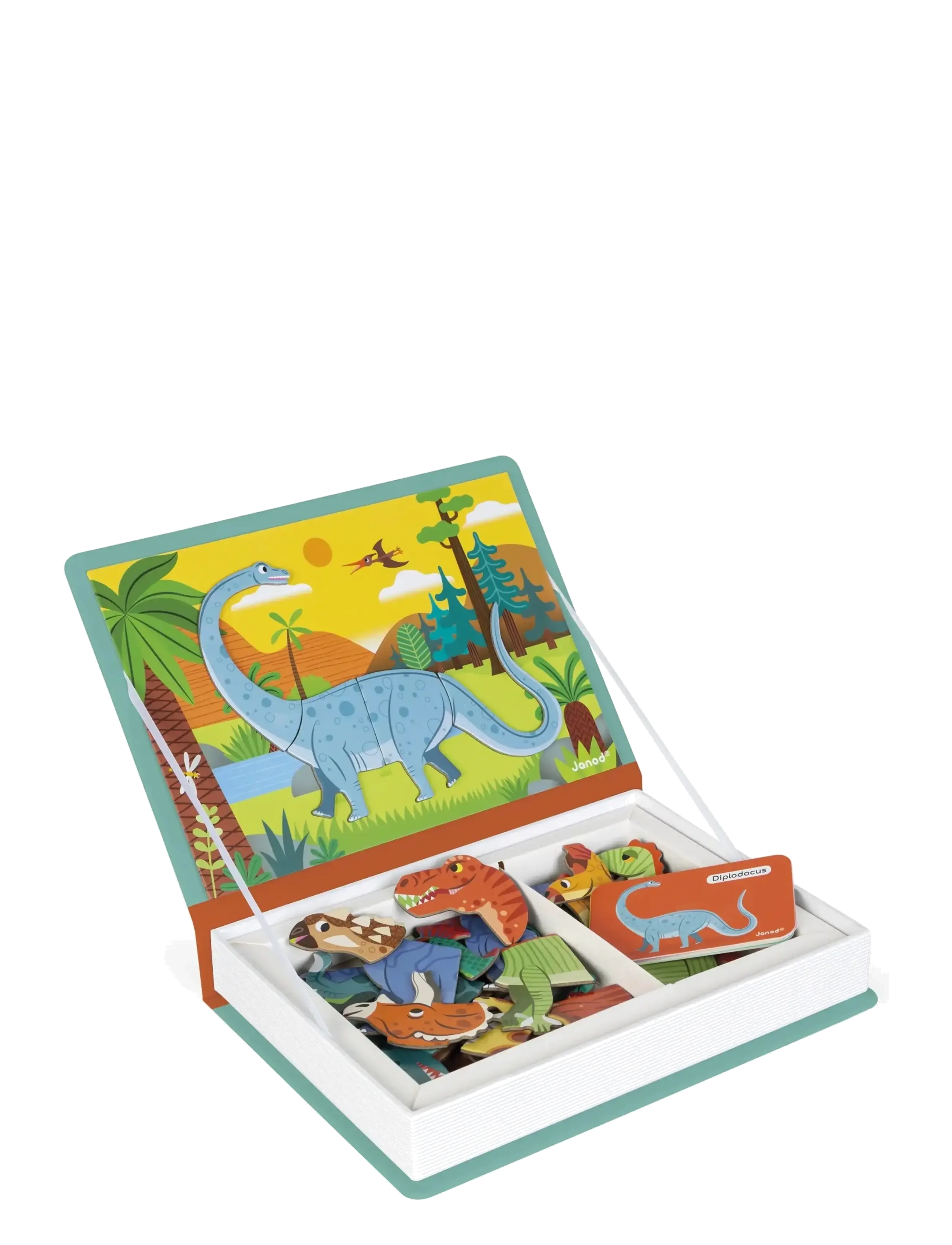Janod - Magneti'book - Dinosaurs - 40 magnets - kreasæt - mulit - 4