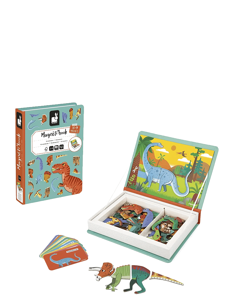 Janod - Magneti'book - Dinosaurs - 40 magnets - käsitöökomplekt - mulit - 5