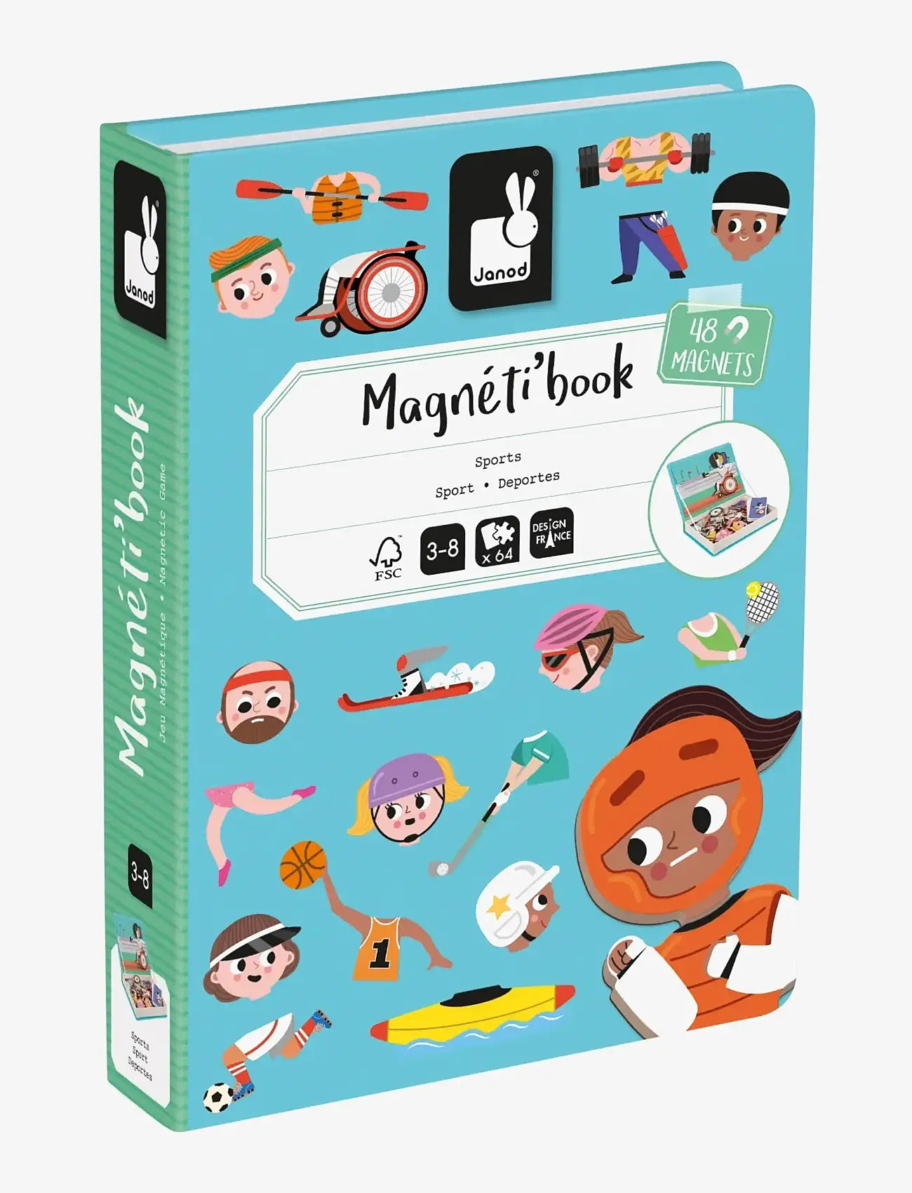 Janod - Magneti'Book - Sports - bastelset - mulit - 1