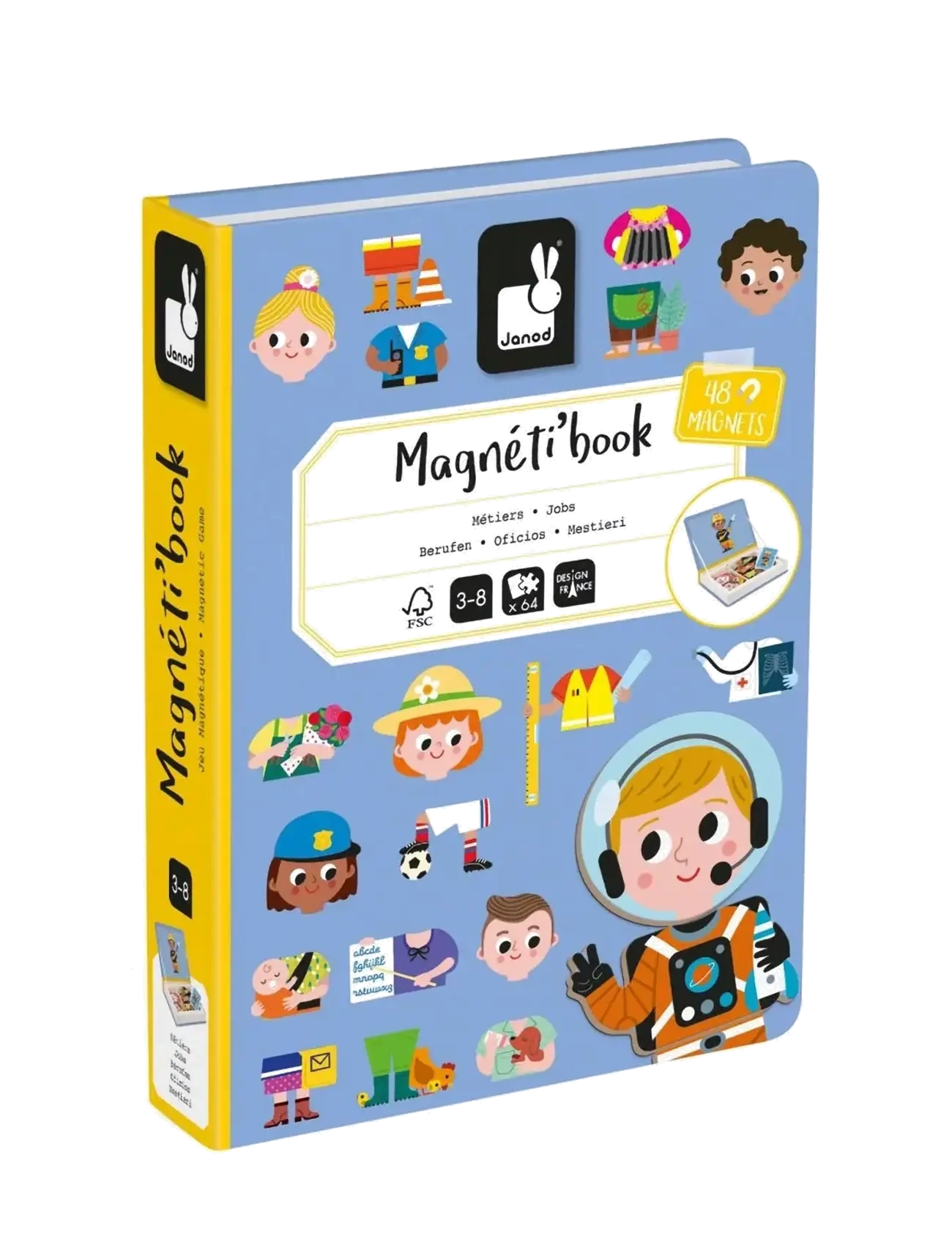Janod Magneti'Book - Jobs - Building sets & Blocks - MULIT / blue