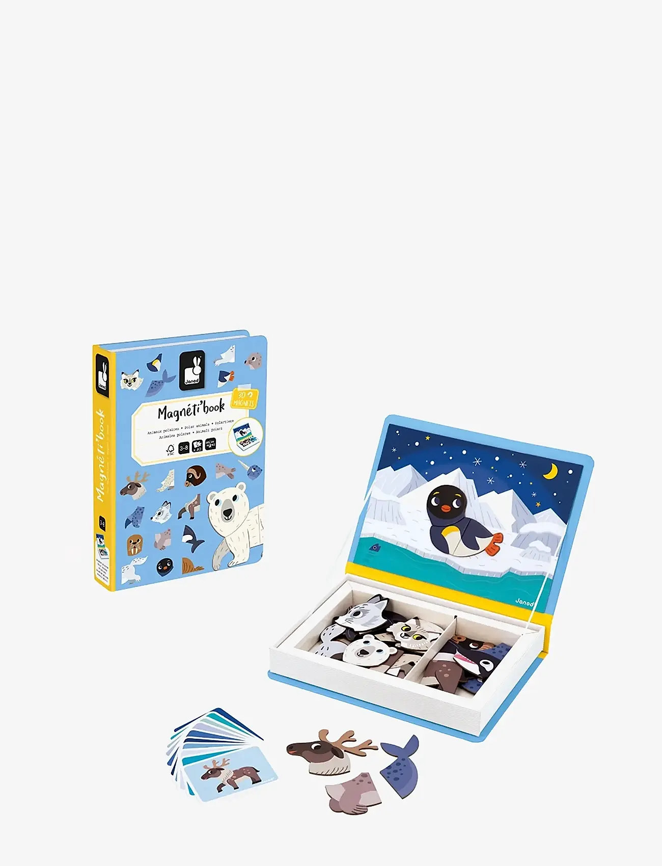 Janod - Magneti'Book Polar Animals - käsitöökomplekt - mulit - 5