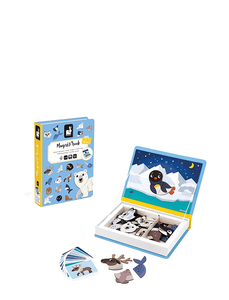 Janod - Magneti'Book Polar Animals - käsitöökomplekt - mulit - 5