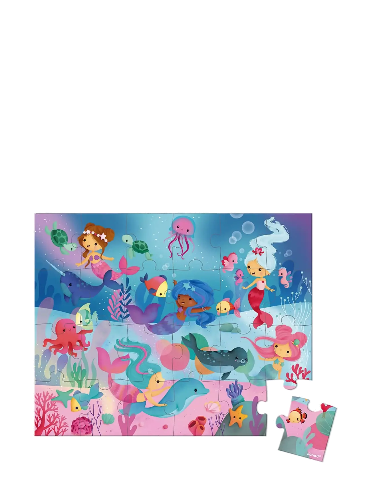 Janod - Janod - Puzzle Mermaids 24 Pcs - pädagogische rätsel - multi - 1