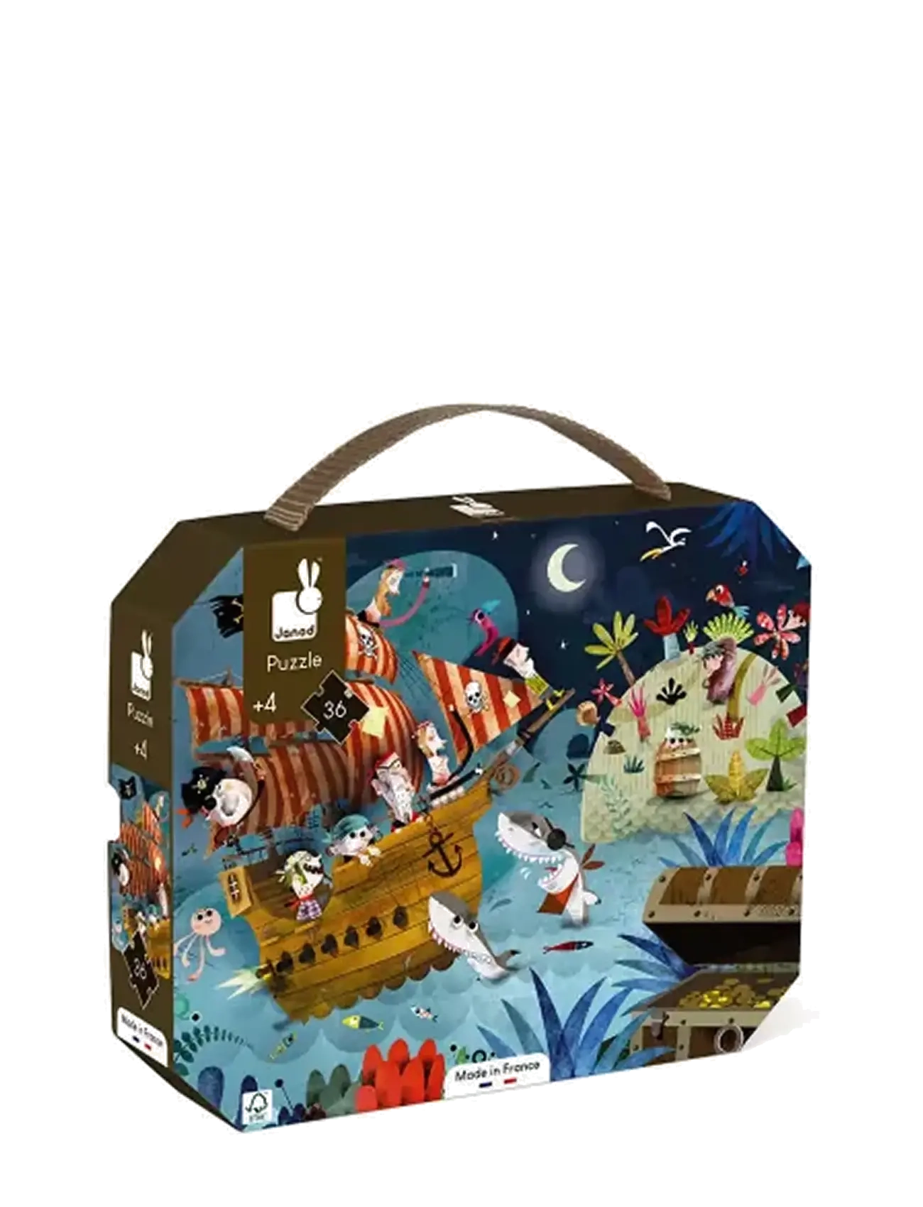 Janod Janod - Puzzle Treasure Hunt 36 Pcs - Neuheiten - MULTI / multi